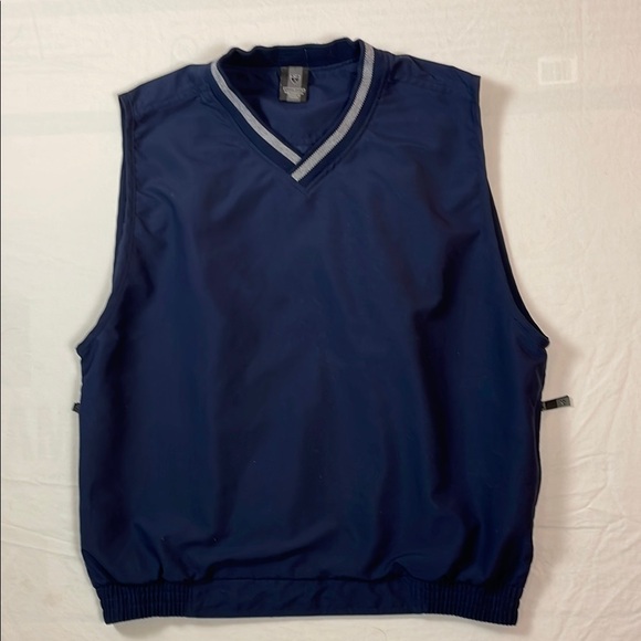 Nike Mens Golf pullover vest with 2 zipper pockets navy blue size large - Picture 1 of 11
